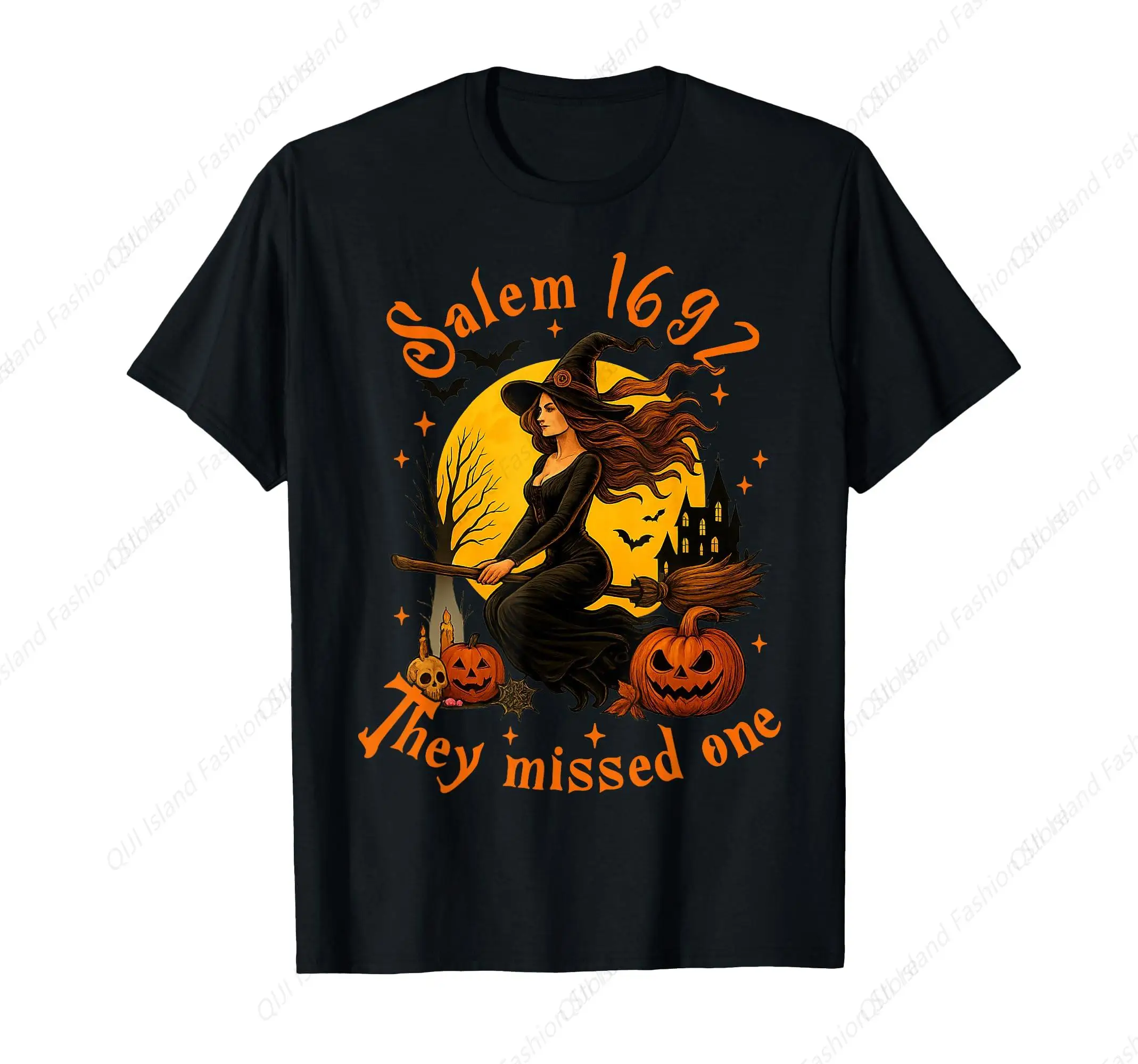 

Salem 1692 They Missed One Witch Halloween Salem Witch Trial T-Shirt
