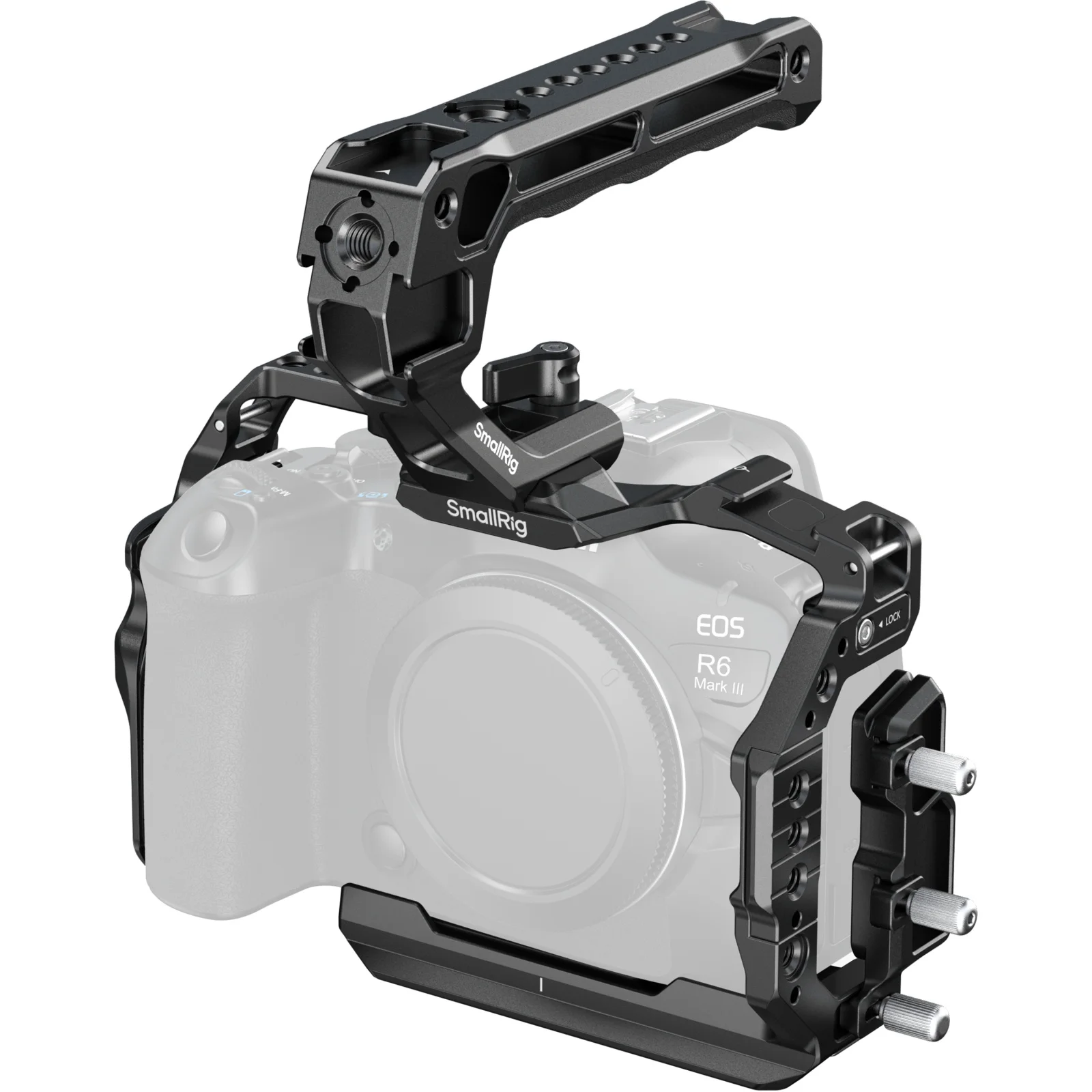 مجموعة قفص أساسية SmallRig R6 Mark III / R6 Mark II لكاميرات Canon EOS R6 Mark III / R6 Mark II مع مقبض علوي بمشبك كابل -5955/5956 #2