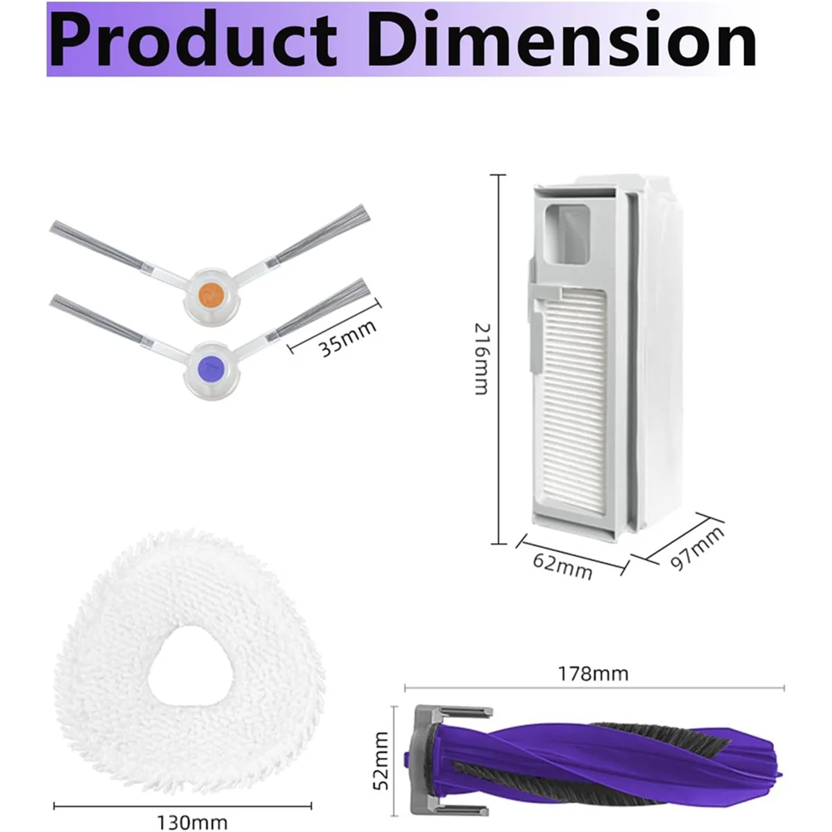 A58E-11 pièces de rechange pour aspirateur Narwal Freo X Ultra/Narwal J4, accessoires, brosse latérale principale, filtres, sacs, tampons de vadrouille