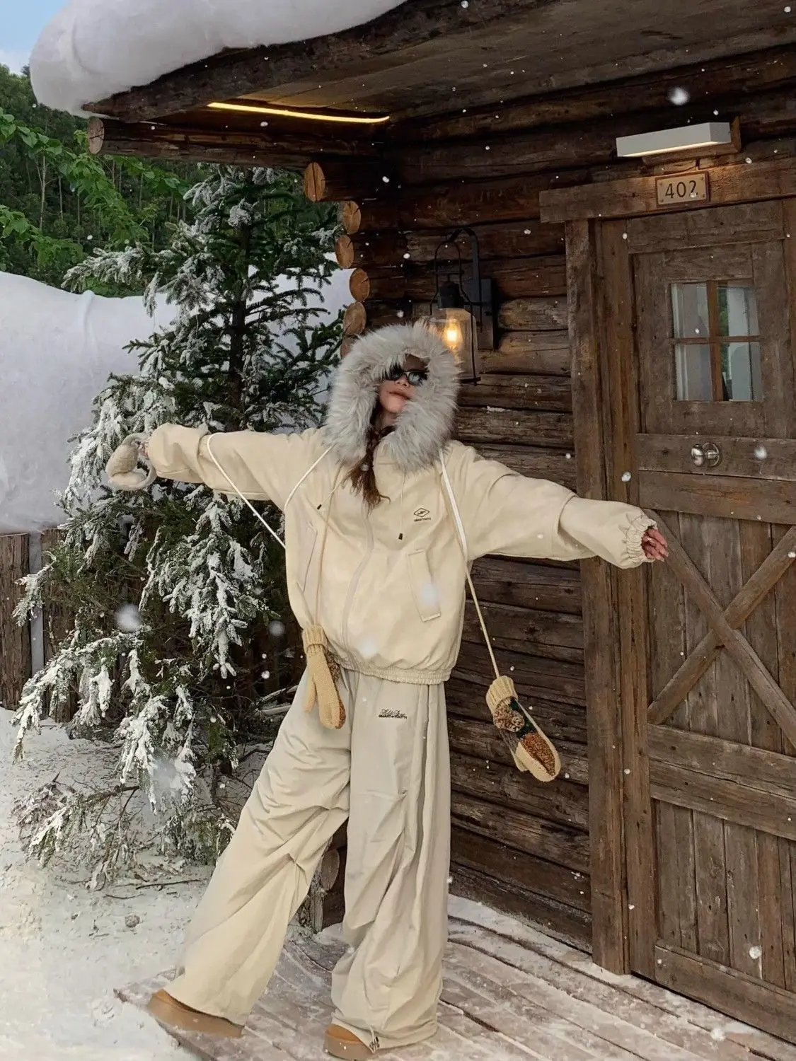 Hose mit weitem Bein, gerippt, für Damen, Herbst, Pailletten, Nieten, Schärpen, Patchwork, Punk, Jacquard, Partykleidung, einzigartige A-Linie, polierte Perlenstickerei