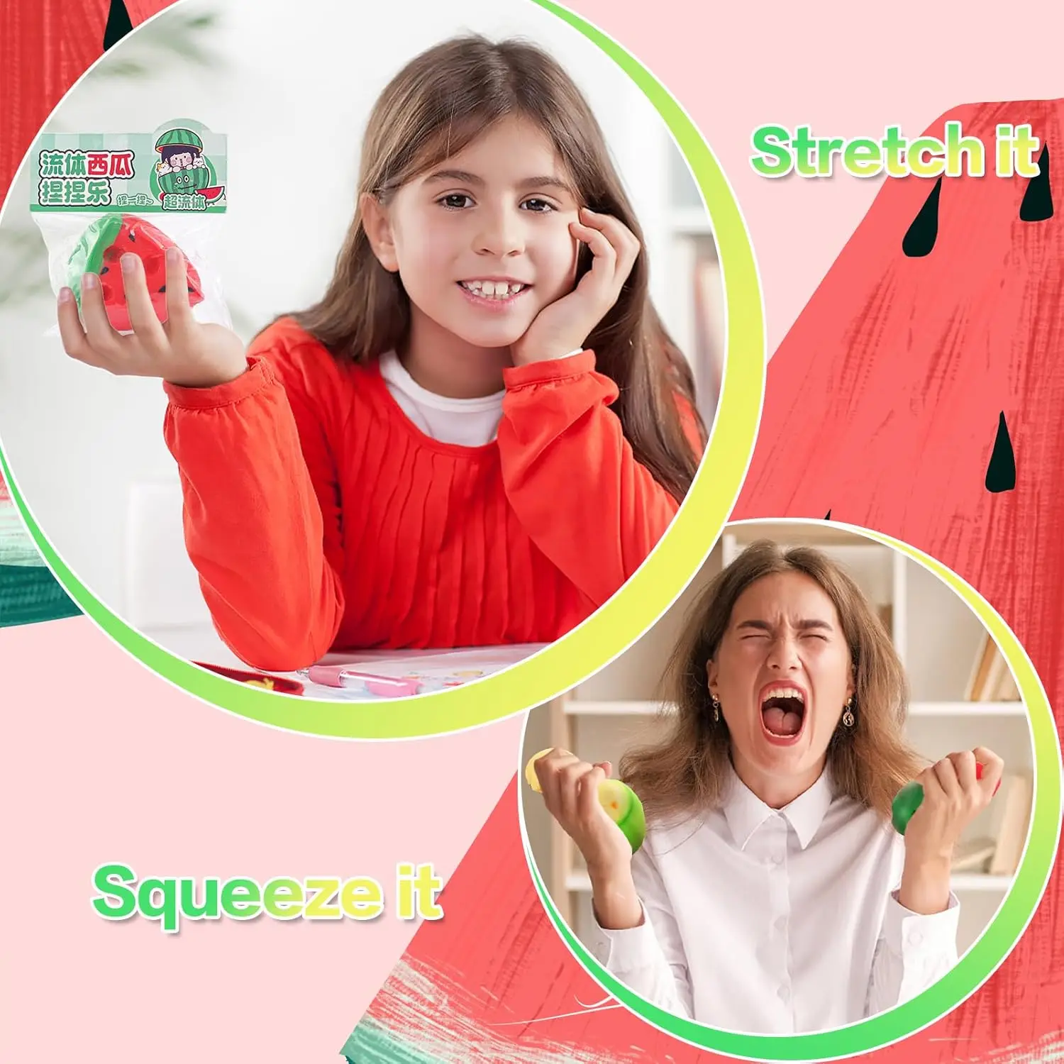 ألعاب البطيخ اسفنجي بطيئة الارتفاع لتخفيف التوتر لعبة ضغط الفاكهة للأطفال هدايا الحفلات طابا اسفنجي #4