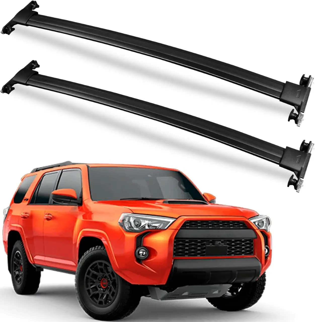 

Heavy Duty Aluminum Crossbars for Toyota 4Runner 2010-2024, Supports 220lb Cargo Rack for Kayak Bike Luggage