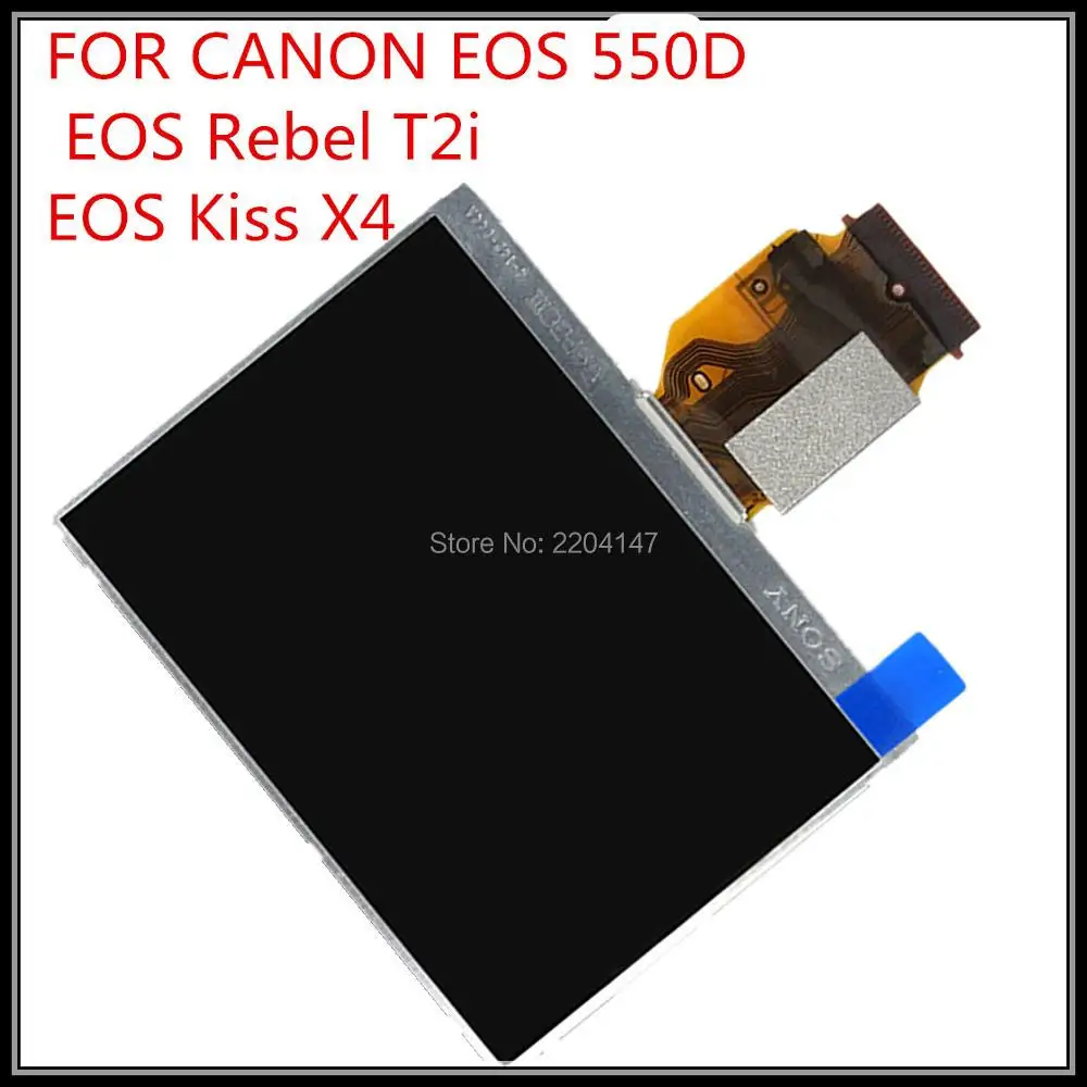 Pantalla LCD original SLR 550D para CANON EOS 550D EOS550D, piezas de reparación de cámara de retroiluminación, envío gratis