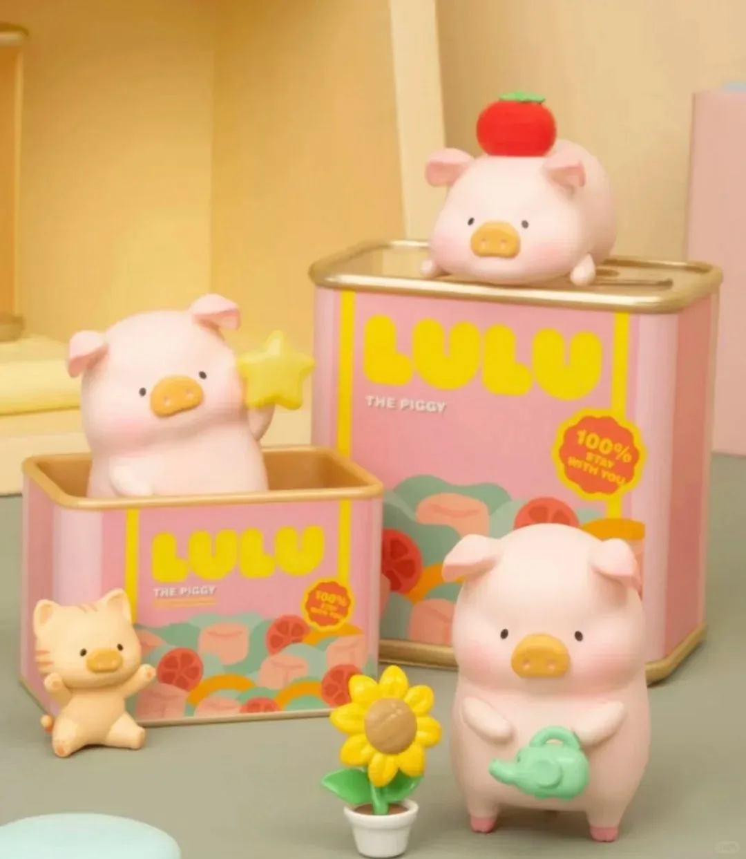 

Miniso LuLu Pig Series Blind Box Birthday Gift, Cartoon Box Decorative Doll, LuLu Pig Fashion Cartoon Cute Model Toy