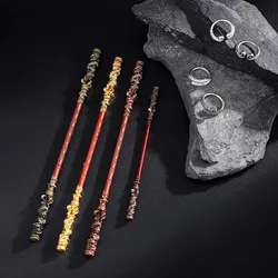 black myth Wukong game Alloy Furnishings Hoop Stick Metal Crafts Monkey King Staff Sun Wukong Weapons For Desk Decorations