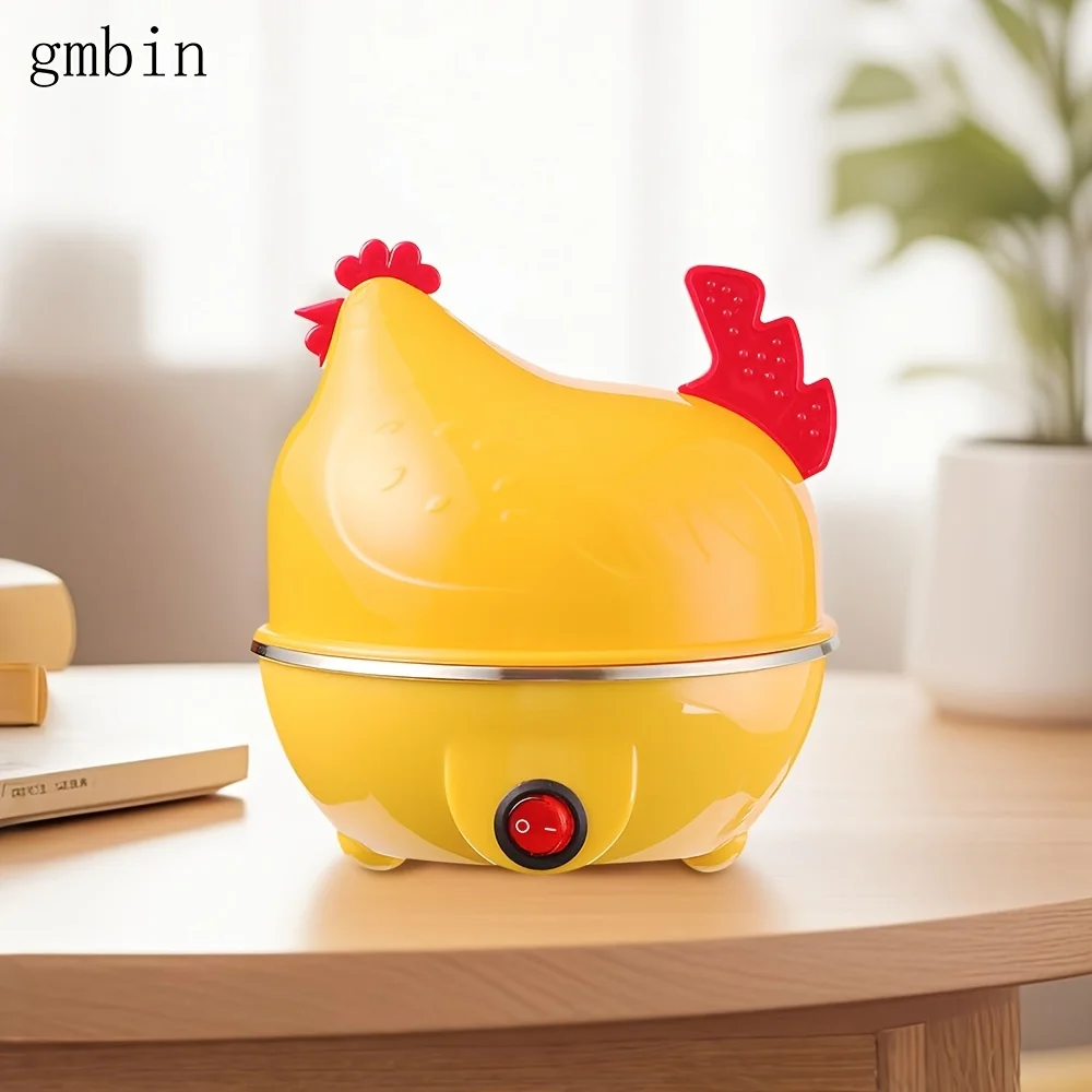 

Мини-машина для завтрака — многофункциональная яйцеварка с вилкой, автоматическое отключение, батарея не требуется, идеально подходит для семейного использования.