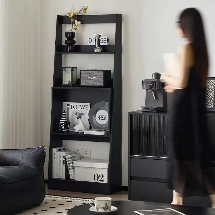 Medieval cabinets, bedside bookshelves, display shelves, medieval shelves, living room floor-to-ceiling multi-layer storage,