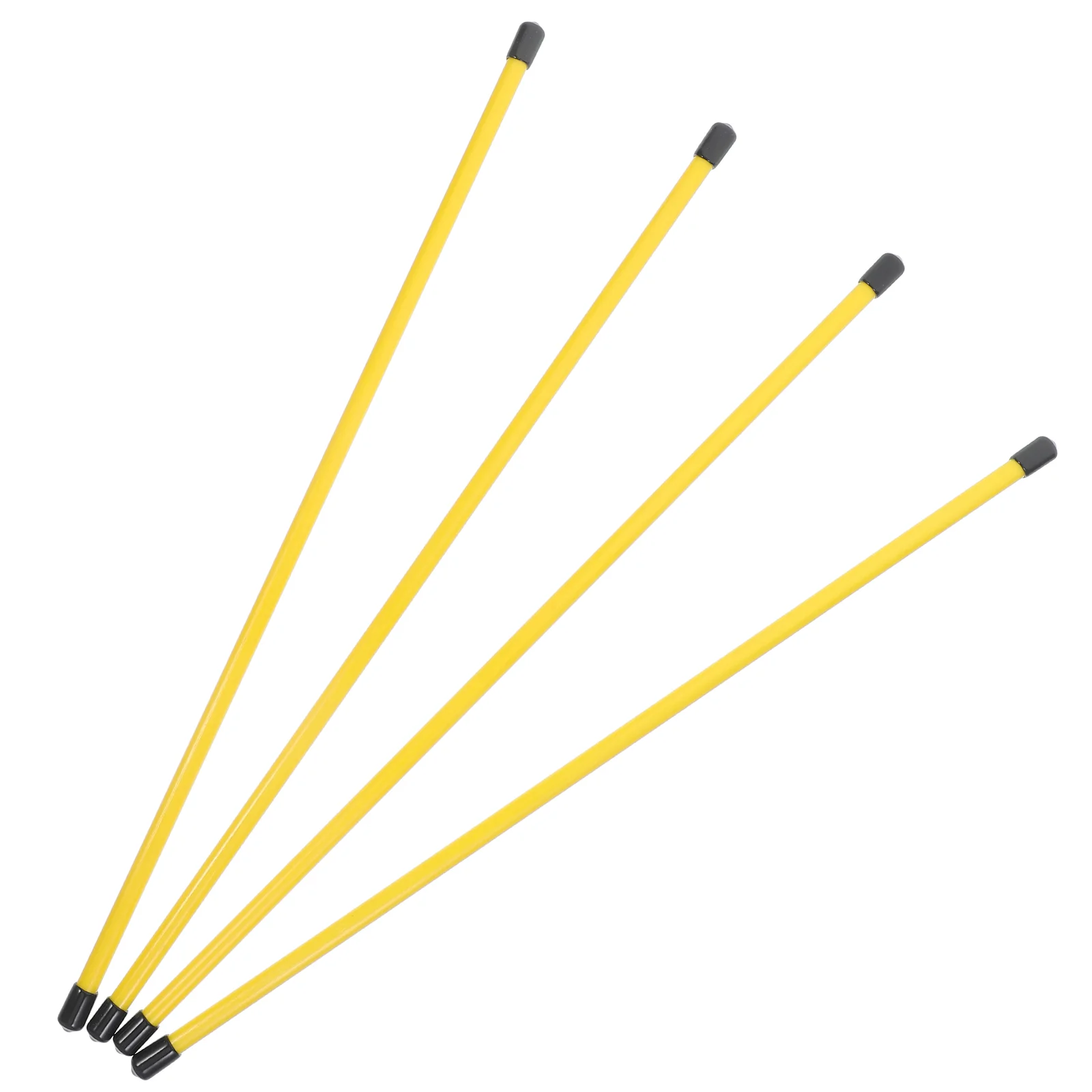 

4 Pcs Golf Putter Practice Aid Alignment Rod Trainer Swing Sticks Drills Yellow Training Putting Fitness