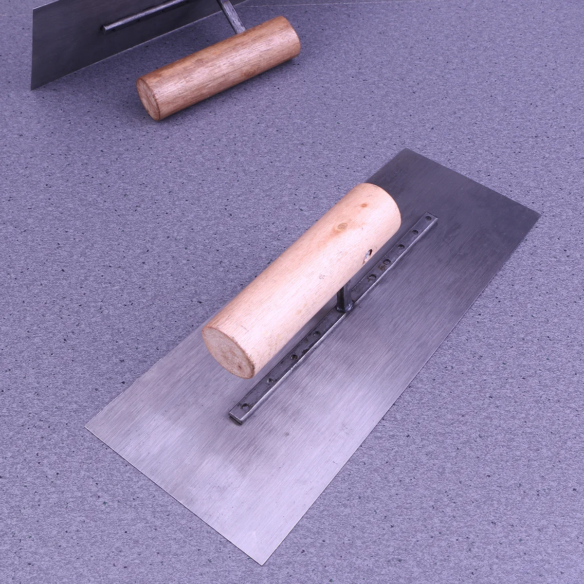 3 pcs Alat Perata Beton Bertulang 9-Paku Baja dengan Gagang Kayu untuk Plesteran, Cat, Konstruksi Bangunan