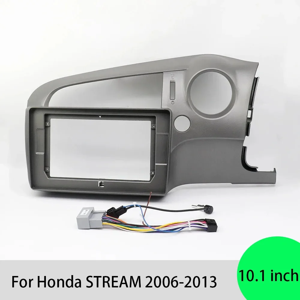 For Honda STREAM 2006-2013 10.1 Inch Car Radio Stereo Android MP5 Player 2Din Head Unit Fascia Panel Casing Frame Dash Cover Kit