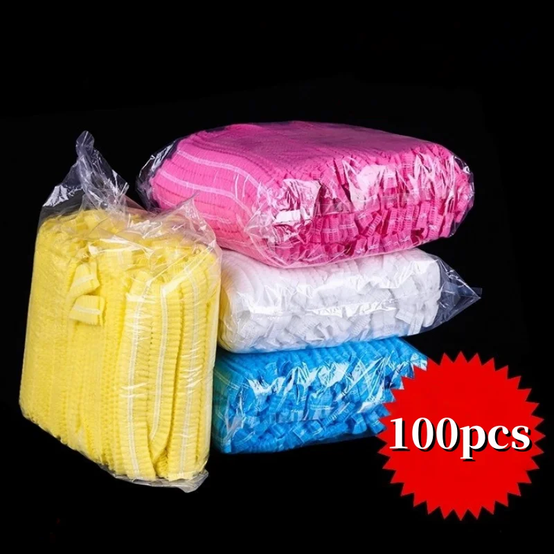 

100 шт., аксессуары для микроблейдинга, одноразовые сетчатые шапочки для перманентного макияжа, стерильная шапка для татуировки бровей