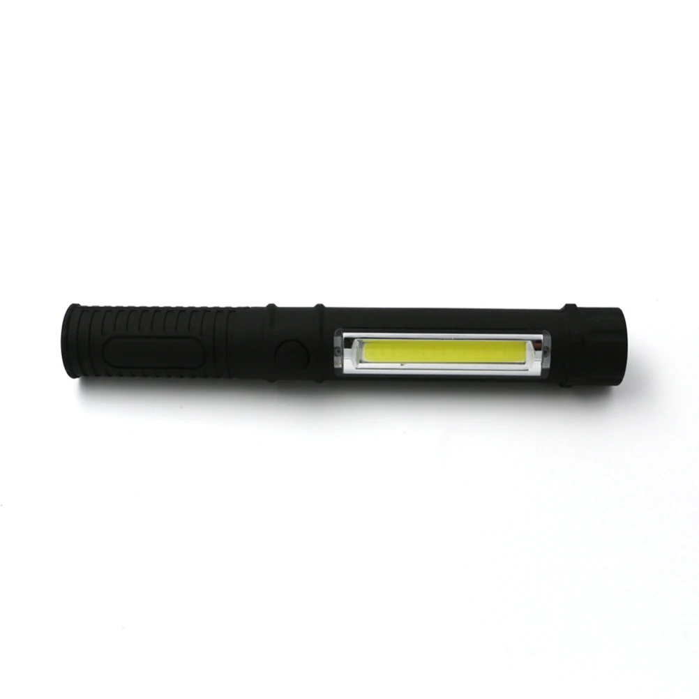 

Multifunction COB LED Work Light Mini Pen Inspection Repair Flashlight Torch with Magnetic Base and Clip (Black)