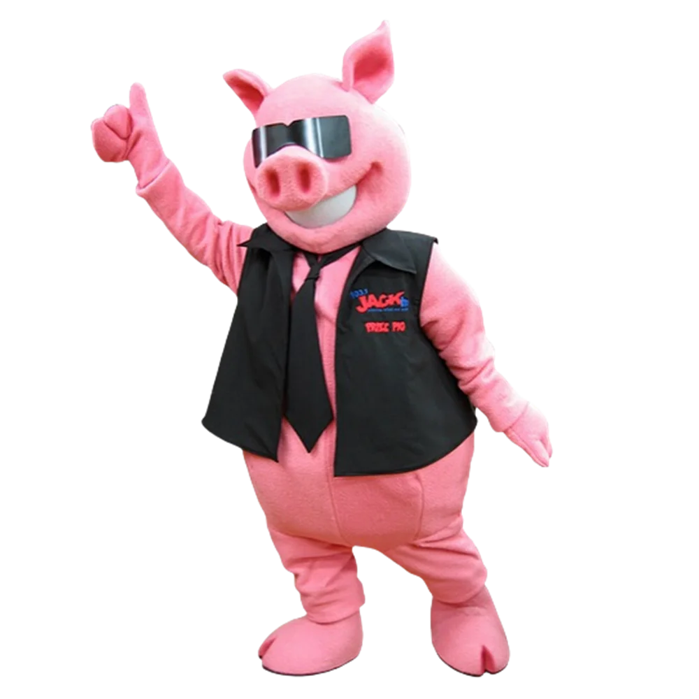 Deluxe anime cosplay trajes rosa porco vestido mascote adulto para venda de alta qualidade personalizado rosa fantasia vestido mascote sw1537