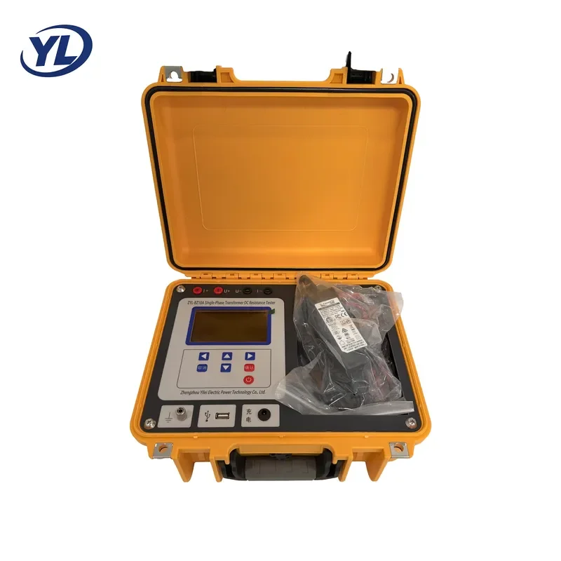 ZYL-BZ10A DC Resistance Tester Transformer Winding Resistance Tester 10A All in One Cable Portable Winding Ohmmeter 50kOhm