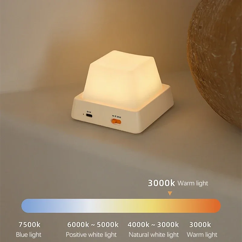 LED ضوء الليل المحمولة أباجورة USB قابلة للشحن عكس الضوء ضوء التحكم باللمس مصباح رفيق النوم لغرفة نوم الطفل ولادة