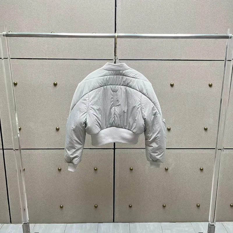 

Women's Short-Length Zipper Jacket, Stylish Casual Versatile Pilot Jacket, High-Quality Warm Cotton Coat, New Arrival, 2025，y2k