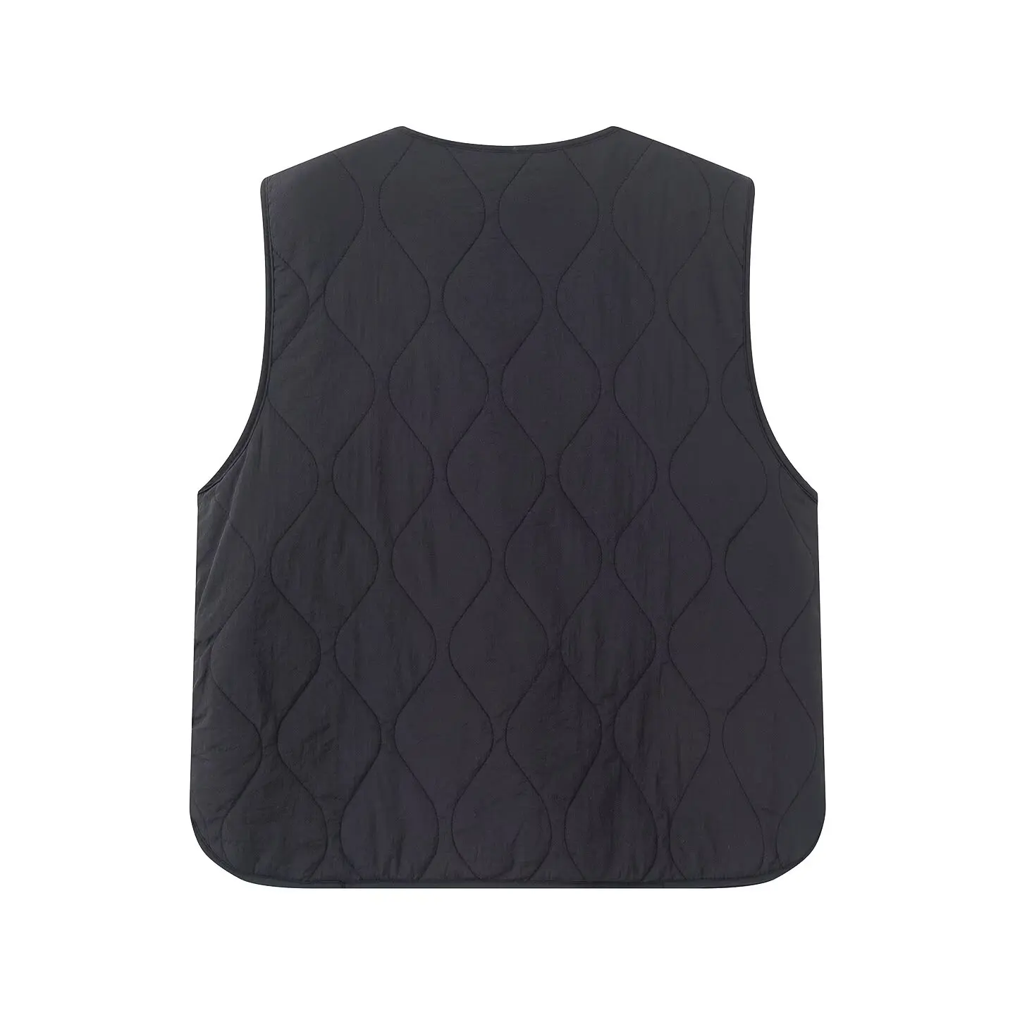 JNLEAOG Jesienna Nowa Modna Damska Dwustronna Kamizelka z Mieszanki Wełny i Bawełny w Leopardzi Wzór, Do Pracy, Okrągły Dekolt