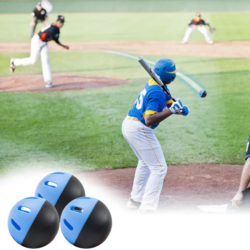 

6 Pack Sports Baseballs 74MM Softballs Batting Practice Baseballs EVA Exercise Ball for Indoor Outdoor Training