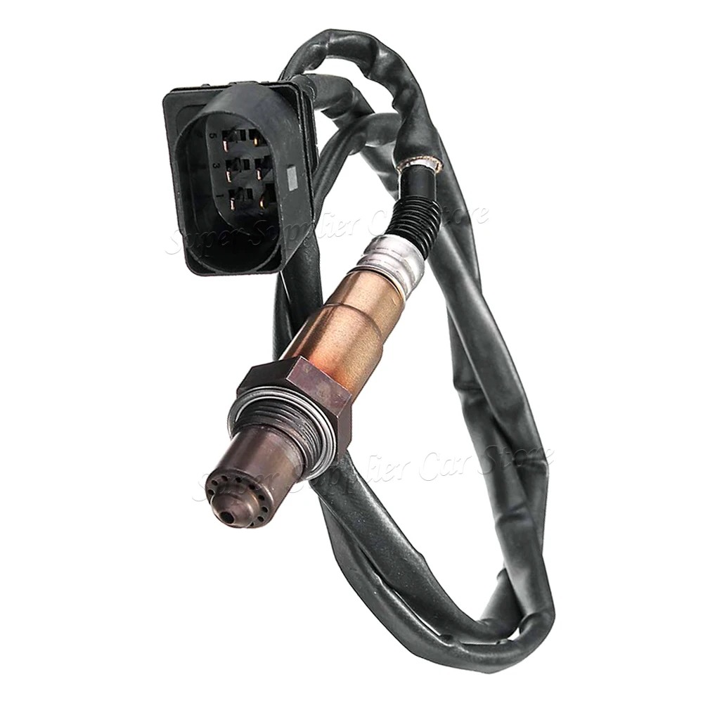Для Audi VW Jetta Audii 1.8L-L4 новый широкополосный датчик кислорода O2, 6-контактный AFR вверх по течению 0258007057   17014 LSU4.2 021906262 Б 06Б 906265 Д