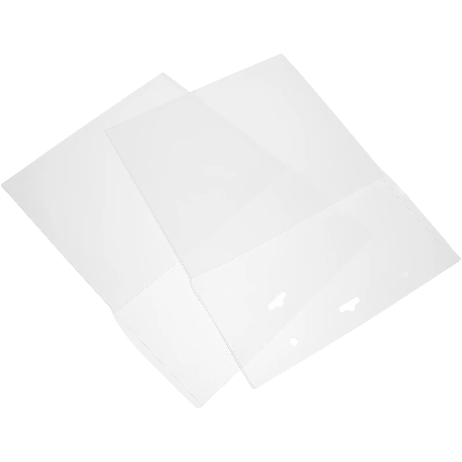 

2 Pcs Folder Holder for Wall Folders Hanging File Storage Box The Office Poster Transparent