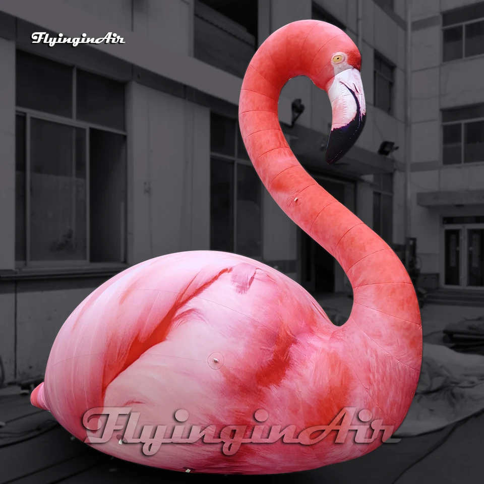 3m/4m/5m High Pink Giant Inflatable Flamingo Bird Balloon For Park Decoration