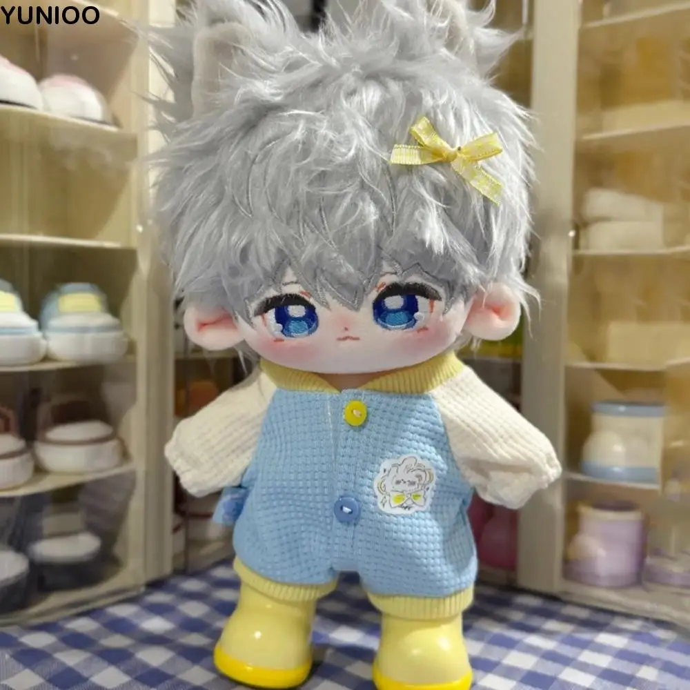 

Jumpsuit 20cm Cotton Doll Clothes Bib Rabbit Pattern Cute Doll Clothes Dress Up Cute Cotton Doll's Clothes Doll Accessories