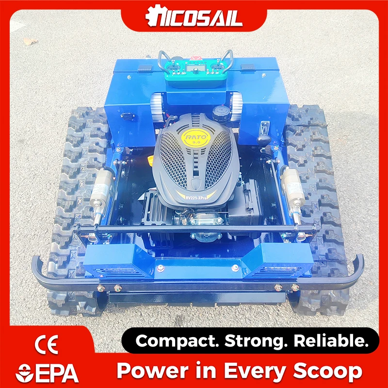 

Custom QL600 All Terrain Remote Mower Stainless Steel Lifting Motor 4km/h Travel Speed