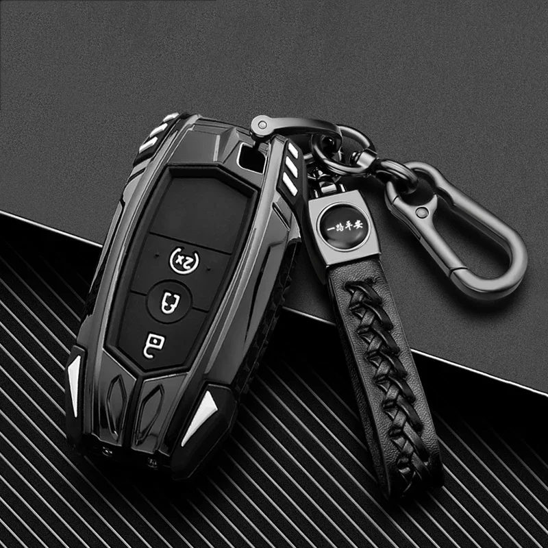 

Zinc Alloy Car Key Cover For Ford Fusion Mondeo Mustang Explorer Edge EcoSport For Lincoln Mondeo MKC MKZ MKX Keychain