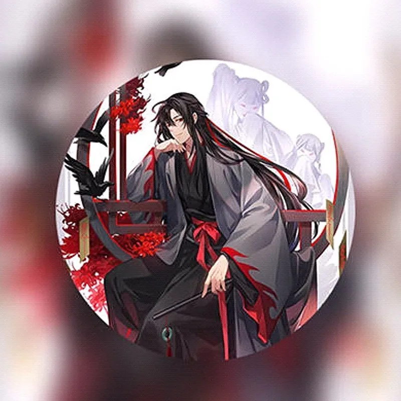 Mo Dao Zu Shi Cosplay Badge The Founder of Diabolism Wei Wuxian Cute Anime Brooch Pins Jewelry For Clothes Backpack Decoration