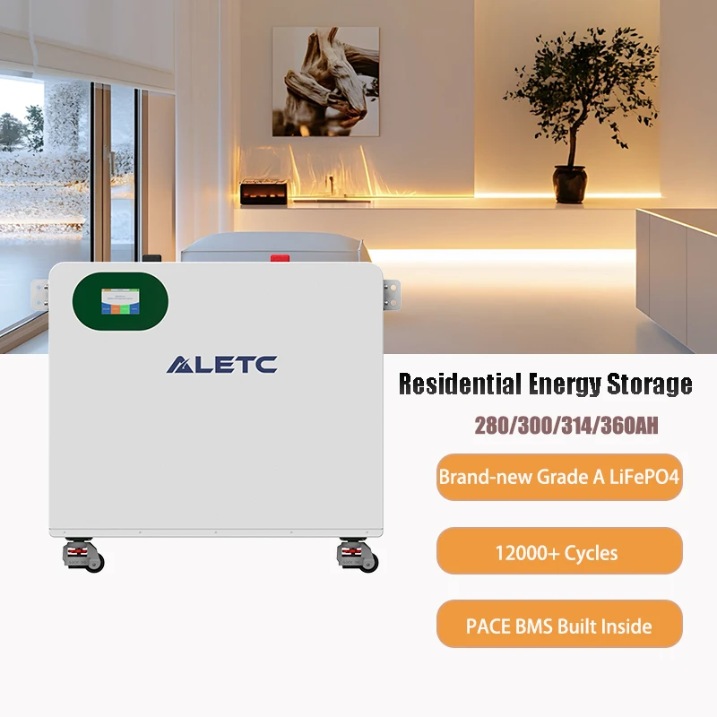 Powerwall 15kWh Lithium-Ion LiFePO4 314Ah 51.2V 15kwh Lithium Battery Solar Storage 48v 200ah Solar Battery