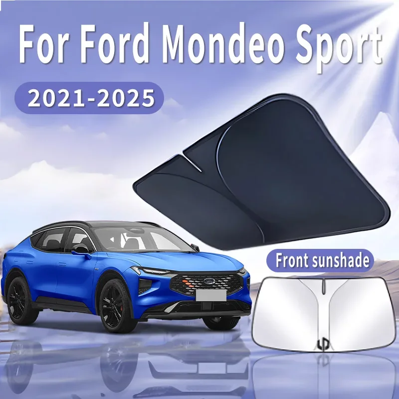 

Foldable Car Sun Visor For Ford Mondeo Sport 2021~2025 Front Windshield Sunshade Heat Insulation Summer Cooling Auto Accessories