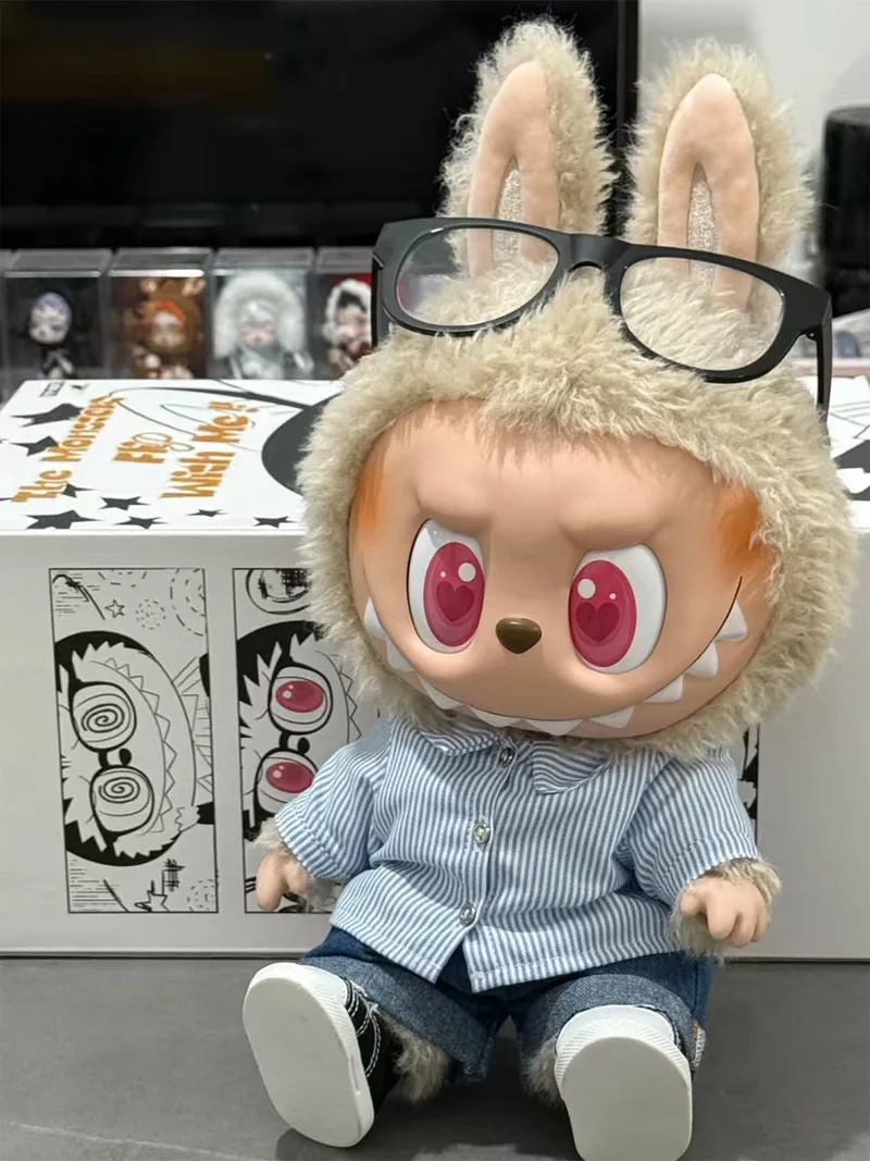

Genuine 40cm Big Doll Labubu The Monsters Flip With Me Series Kawaii Vinyl Toy Collection Decoration Cute Kids Gift