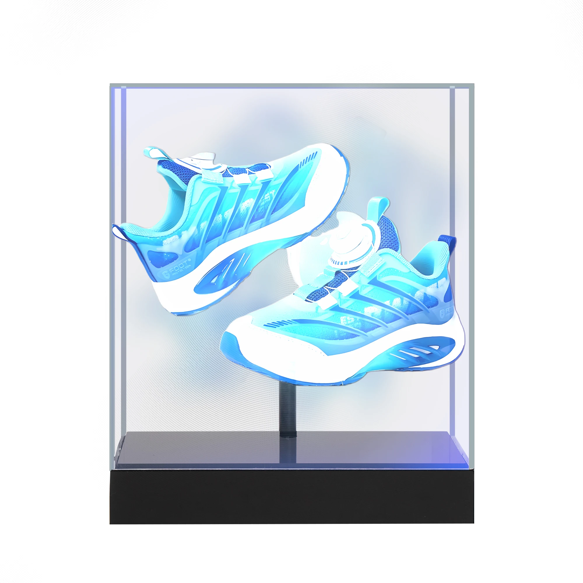 3D Holographic Fan LED Sign 'OPEN' with USB Interface - Enhance Store Visibility Brightness Feature for Business Lighting