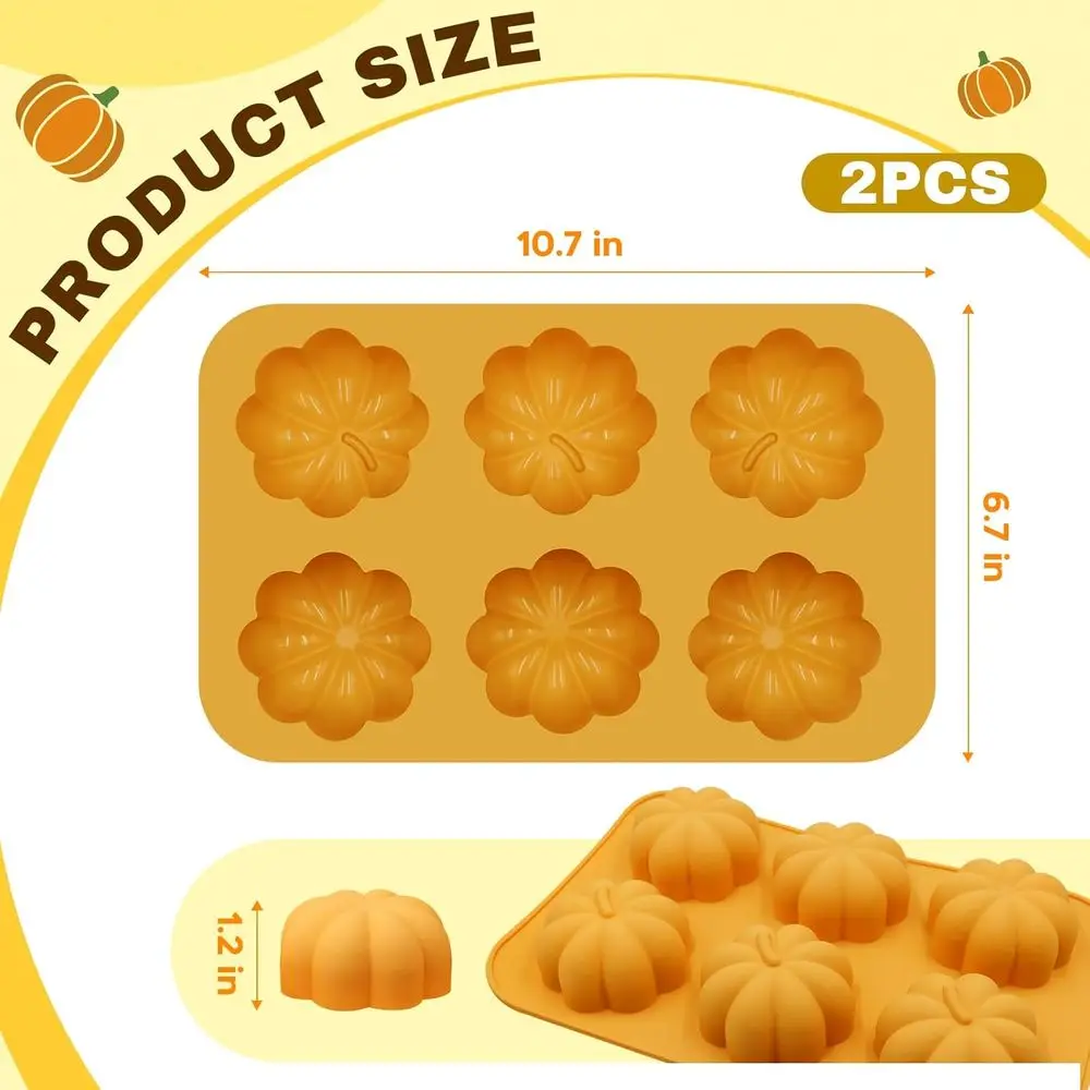 Pumpkin Silicone Molds Thanksgiving Molds Autumn Theme Soap Mold Pumpkin Chocolate Mold Thanksgiving Halloween Candle Candy Tray