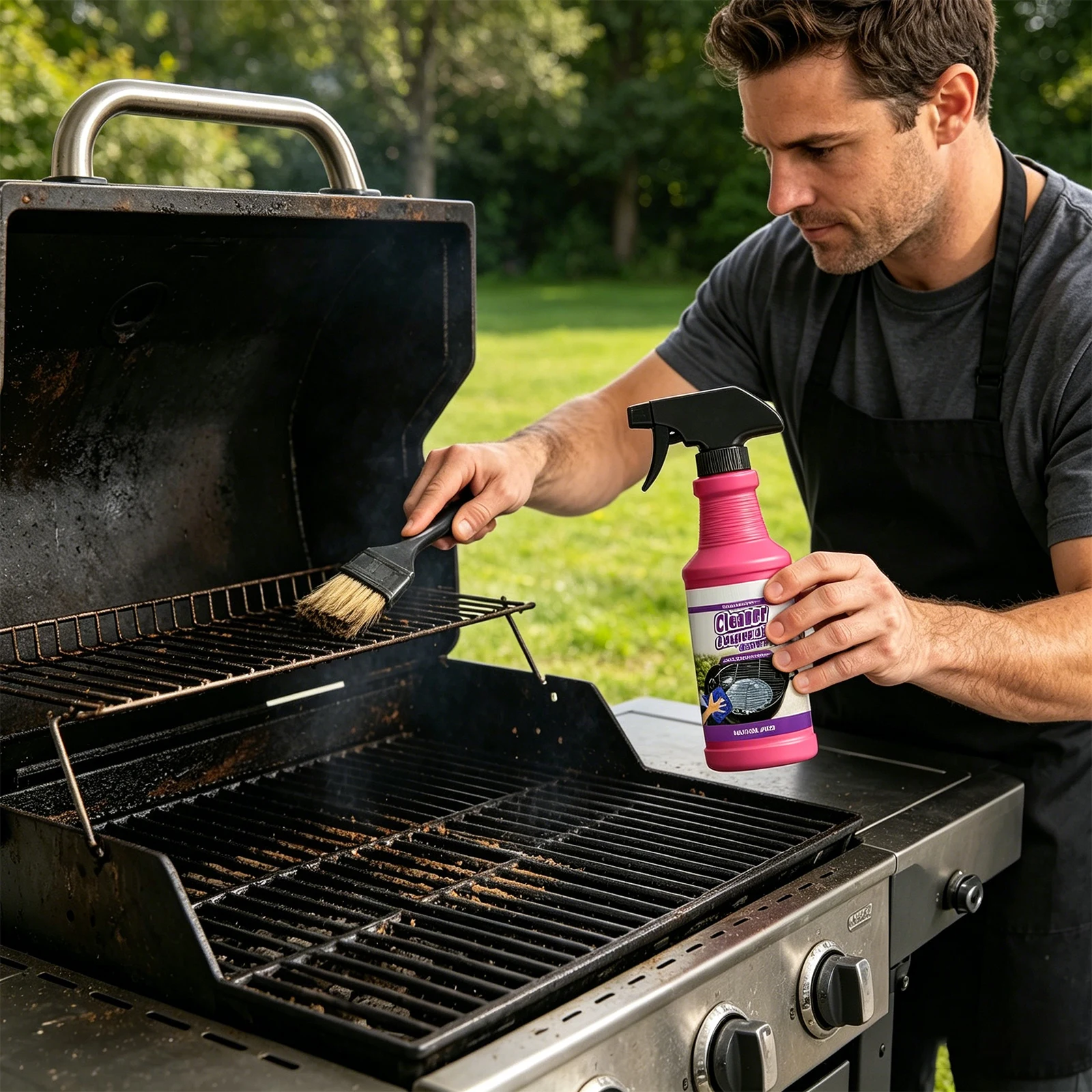 Powerful Foam Cleaner Potent Stubborn Grease And Burnt-On Residue Oven Cleaner Multi-functional for Grill Baking Oven