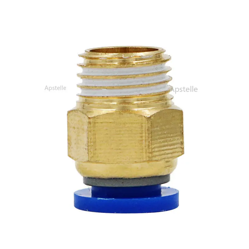 4mm 6mm 8mm 10mm 12mm 1 Pieces/package Pneumatic Quick-release Air Pipe Quick Connector Thread Straight Through