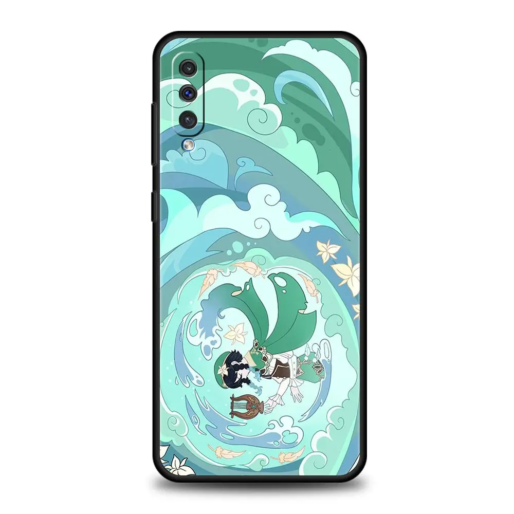 Cute Genshin impact for Samsung Galaxy A52s Phone Case 5G A12 A70 A50 A40 A20s A30 A10s A20e A10 A22 A72 A32 4G A02s Soft Cover