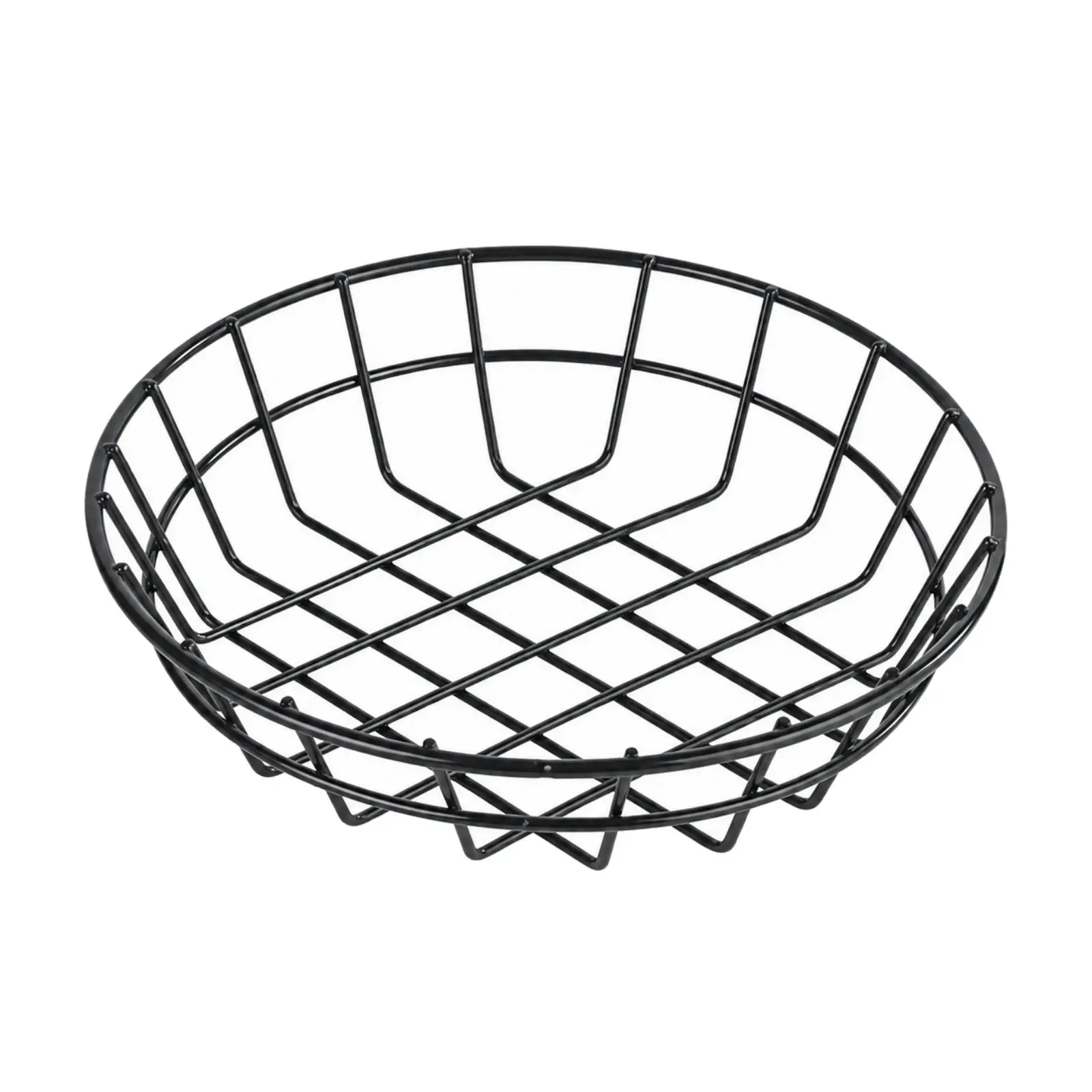 Open Frame Frying Basket for Restaurant and Home Use with Metal Mesh for Oil Drain and Snack Display