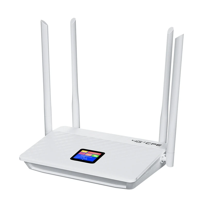 

4G Wireless Router 300Mbps CAT4 32 Users RJ45 WAN LAN Wireless Modem LTE Network Hotspot SIM Card Slot EU Plug