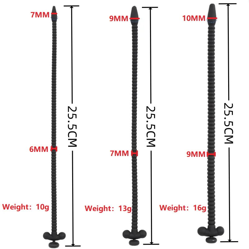 Silicone Long Thread Urethral Catheter Plug Dilator Set Male Hollow Penis Plug Urethra Sound Insert Sex Toys for Man Gay