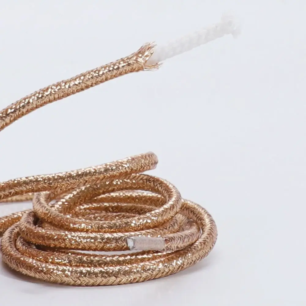 1Pair Fashion Pearlescent Round Glitter Shoelaces Casual Creative Sneaker Laces Running Shoes Laces Shoe Accessories
