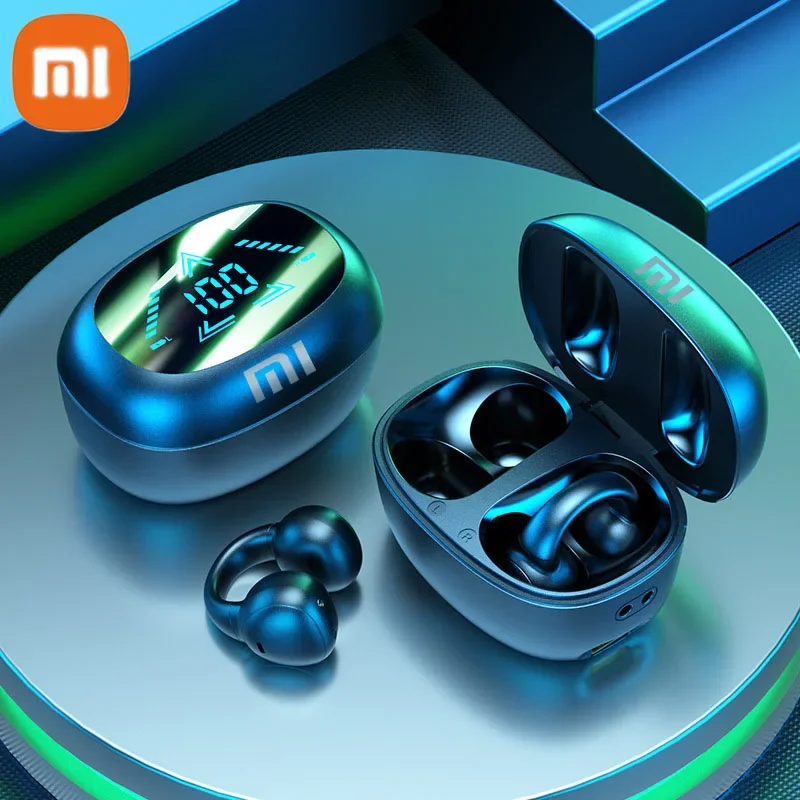 Original XIAOMI M61 Wireless Earbuds Bluetooth TWS Ear-hook Headset HIFI Game Earphones LED Display Headphones Sport With Mic