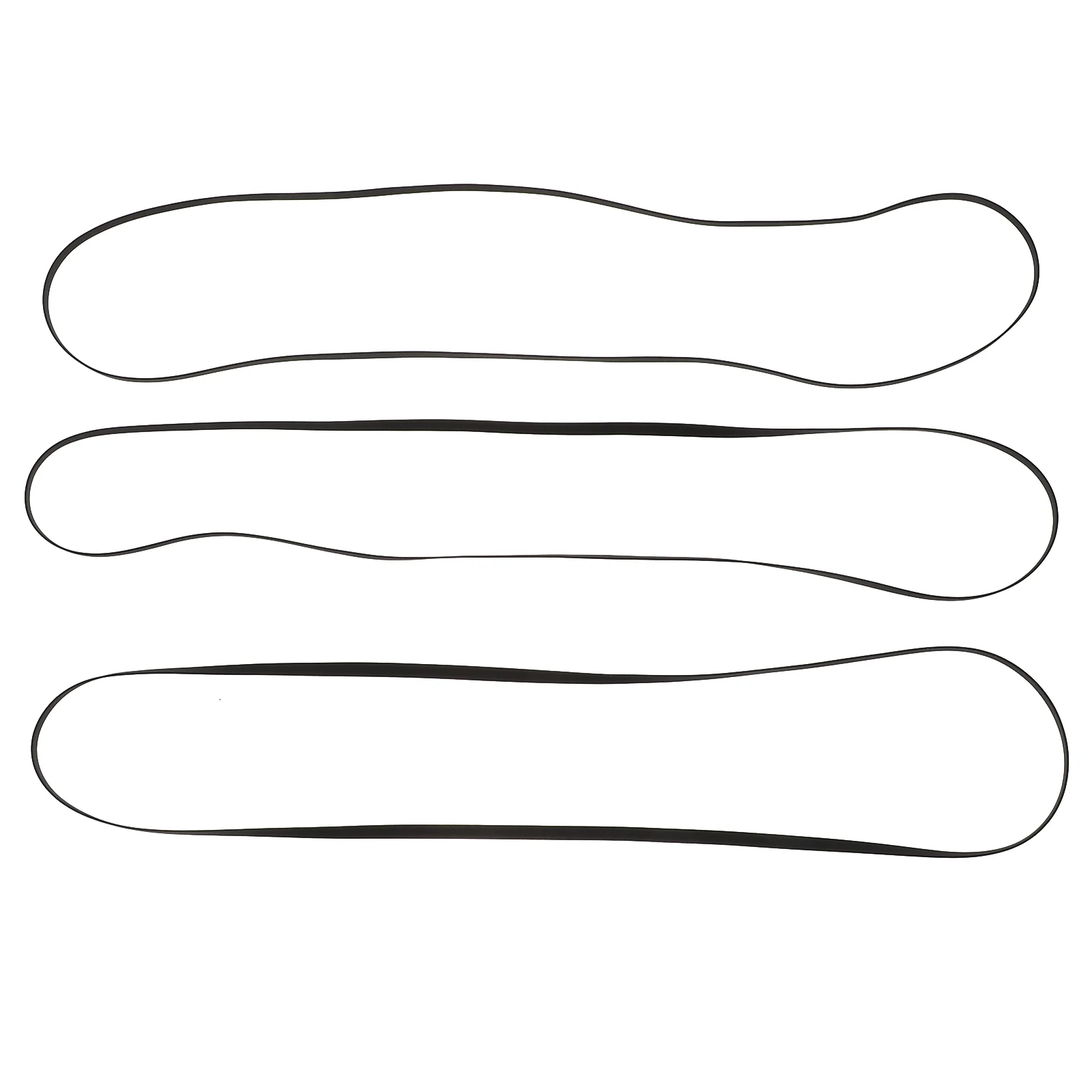 

3 Pcs Record Player Belt Rubber for Tape Machine Replacement Phonograph Recorder Accessory Gramophone