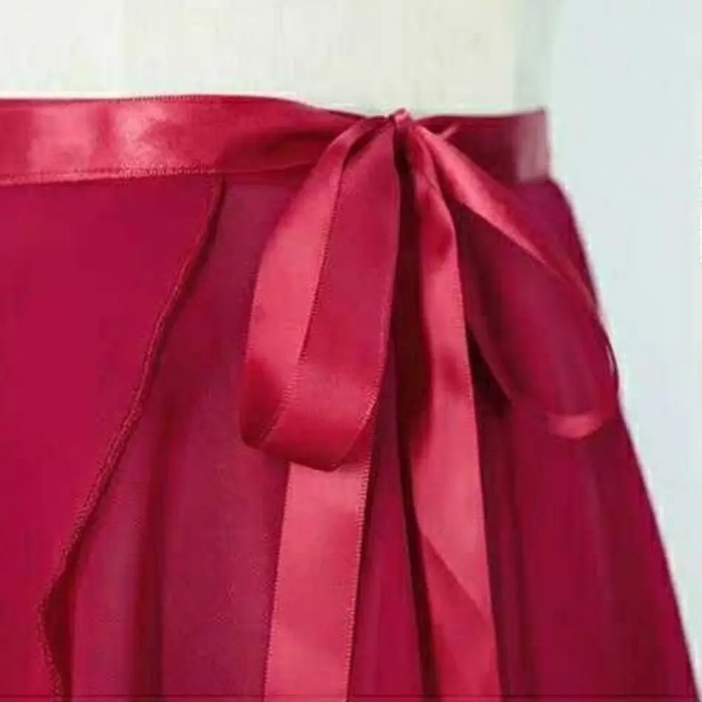 Long Tie Up Ballet Skirt Wrap Scarf Pure Color Fairy Ballet Tutu Skirt Dance Accessories Dance Dress Long Chiffon Dance Skirt