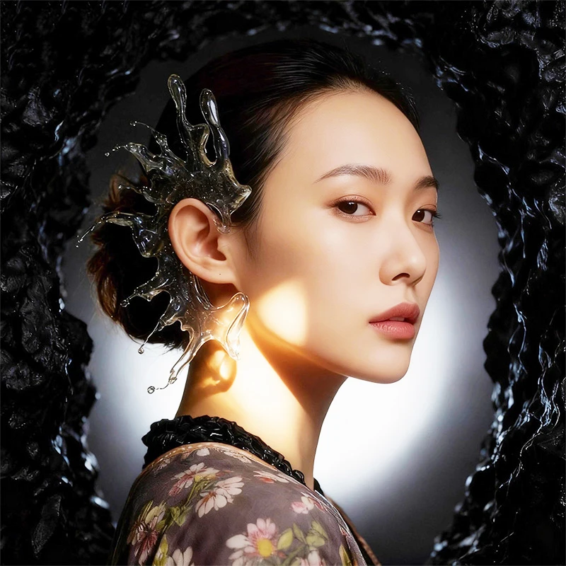 إكسسوارات مجوهرات أنيقة ذات تدفق سائل، أساور أذن للجنسين للنساء والرجال، مجوهرات أذن إبداعية لترقية الزي غير الرسمي والرسمي #6