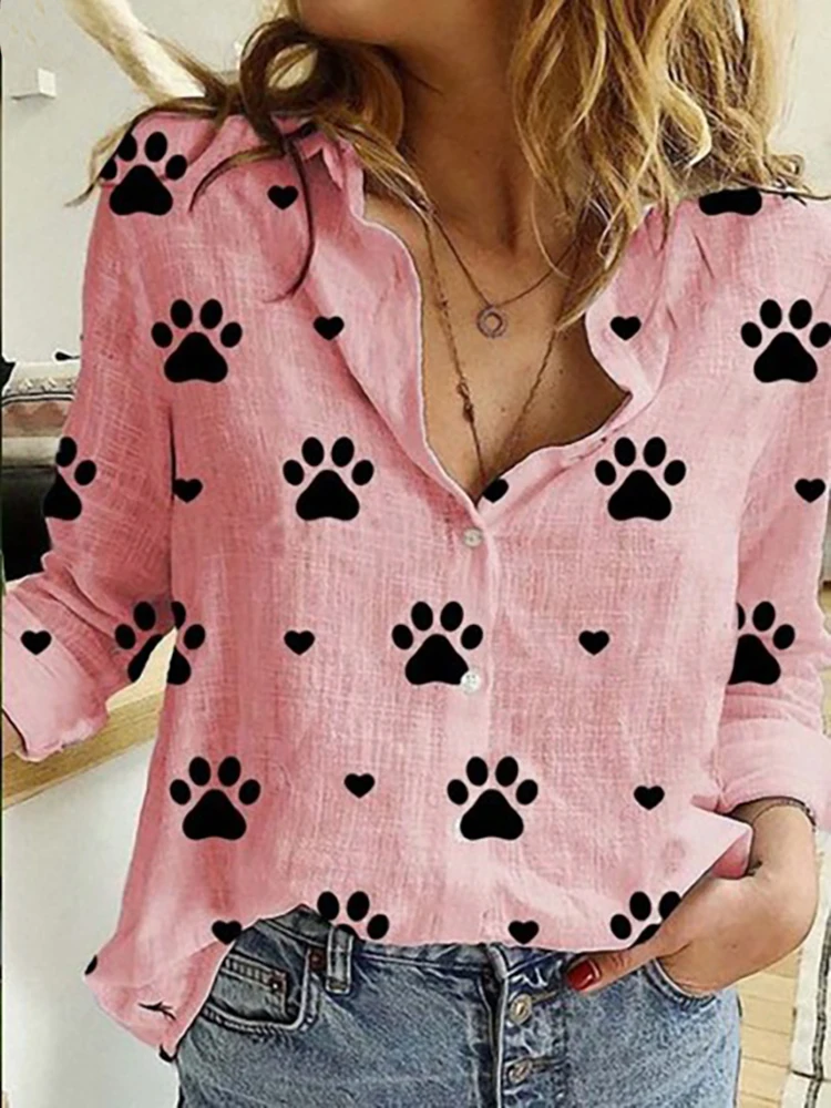 Cat Paw Print Pink