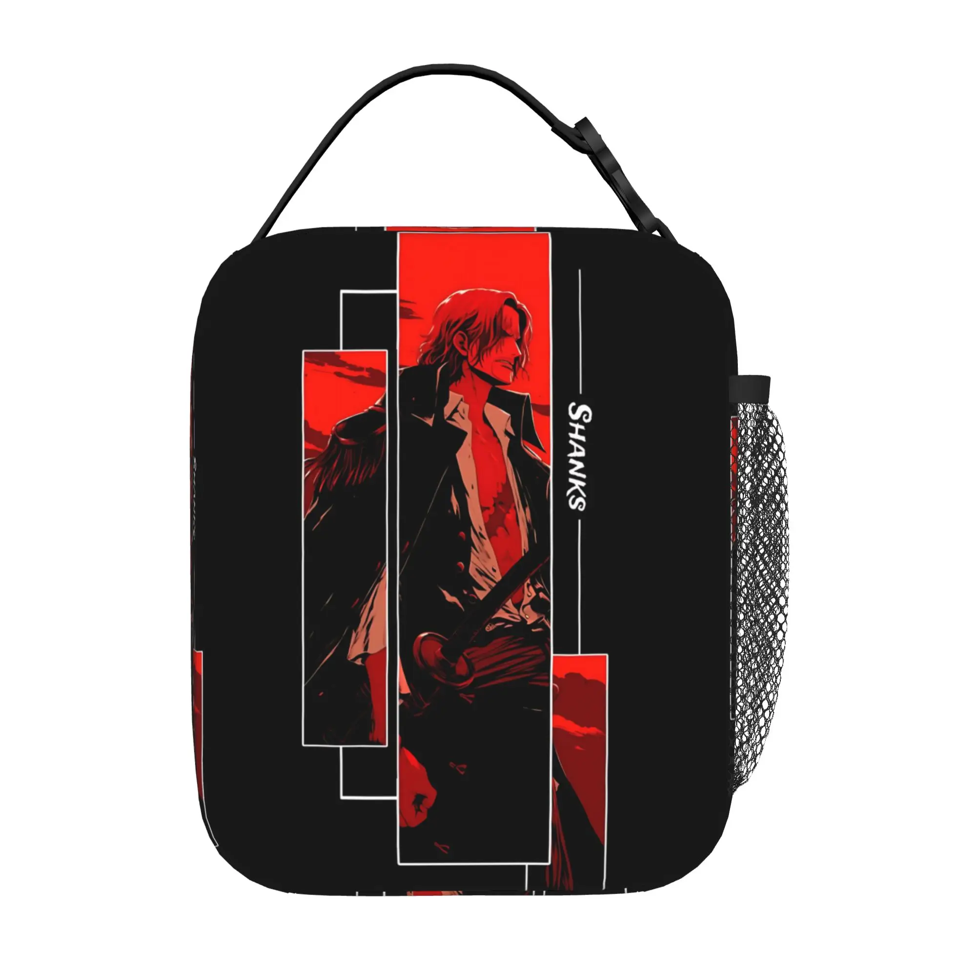 One Piece Anime shank Insulated Lunch Bag Meal Pack Rice Bag  bolsa Student Bento Lunch Handbag Insulation