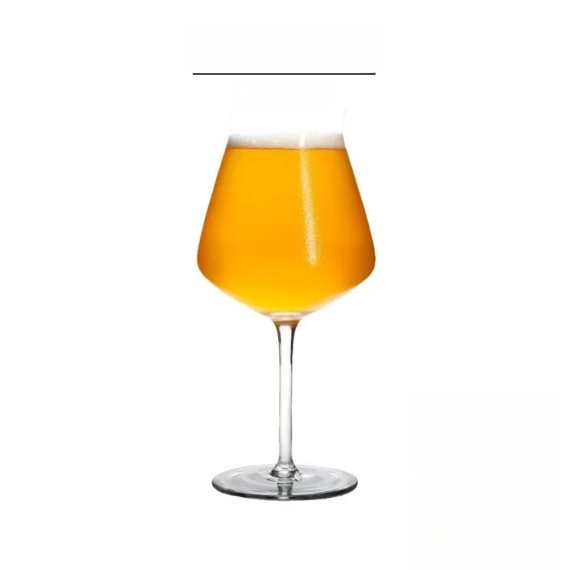 European Style Lead-Free Crystal Beer Wine Glass Vintage Design High Aesthetic Value Vietri Mare Glass Cup for Dining And Ser...
