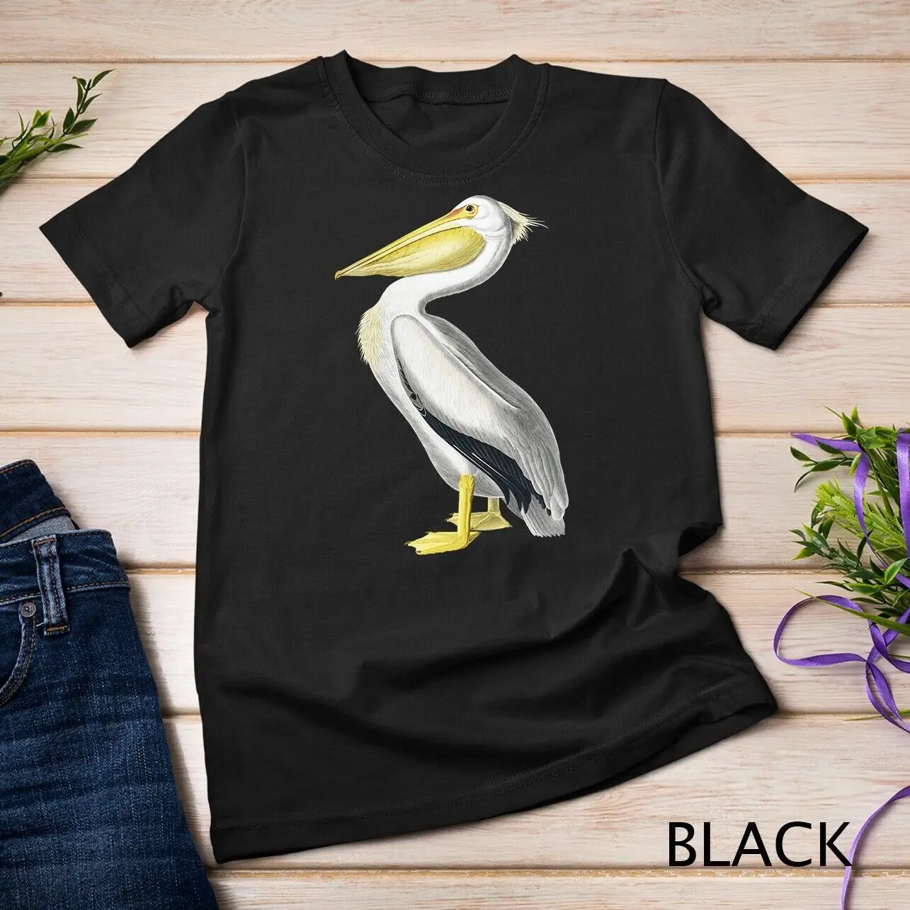 

Подарочная белая футболка унисекс Pelican Ocean Bird