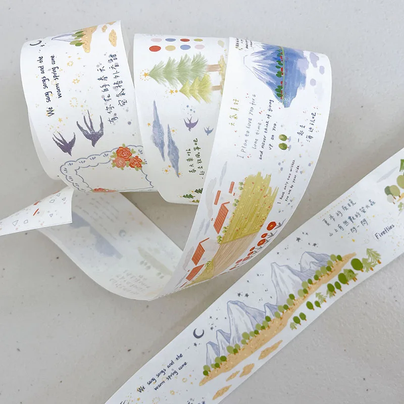 OKMT Small Fresh, Sticker Paper Washi Tape, Salt Washi, Warm Style